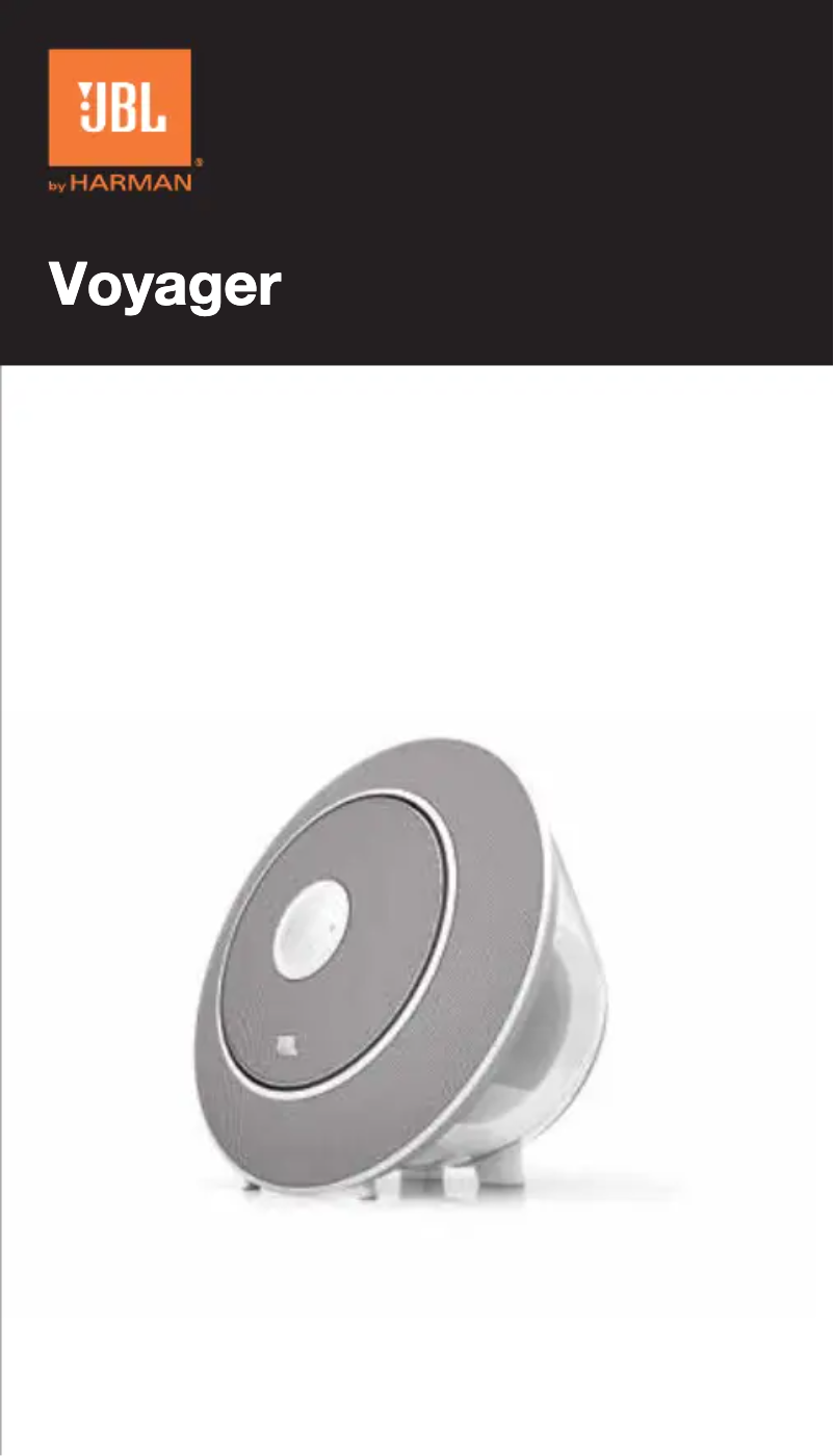 Page 1 of the manual User Manual JBL Voyager
