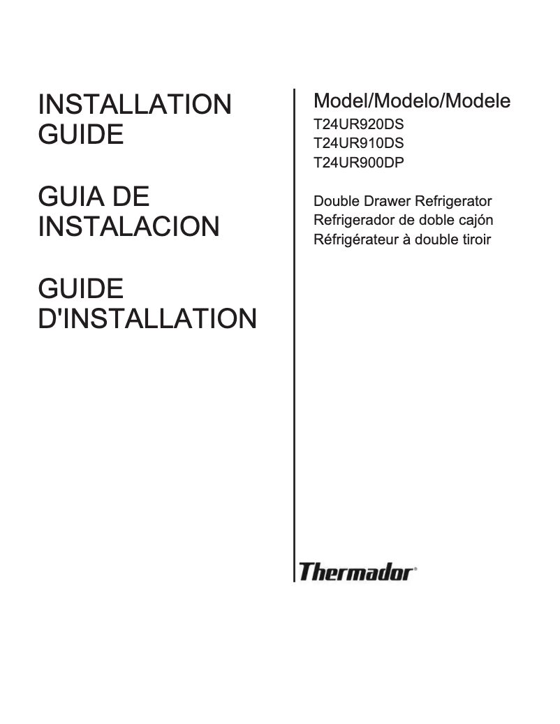 First page image of the manual for T24UR900DP