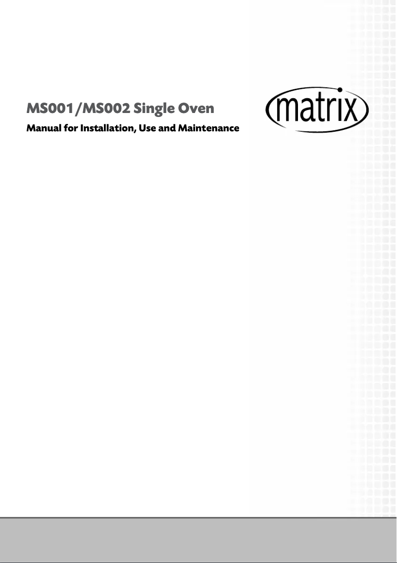 First page image of the manual for MS002SS