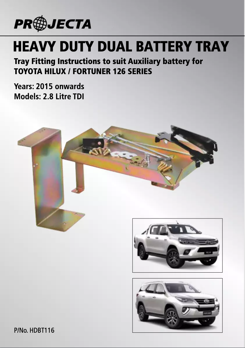 Page 1 of the manual User Manual Projecta HDBT116