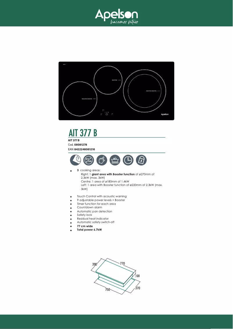 Page 1 of the manual User Manual Apelson AIT 377 B