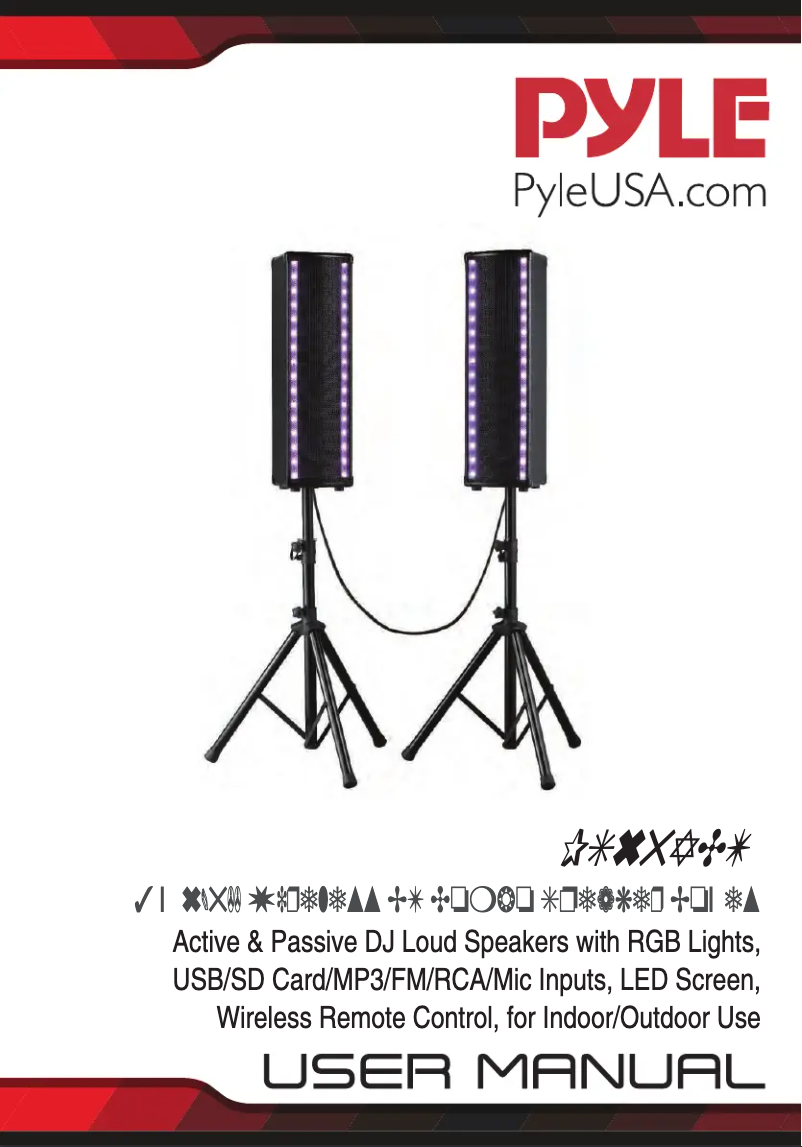 Page 1 of the manual User Manual Pyle PS65ACT