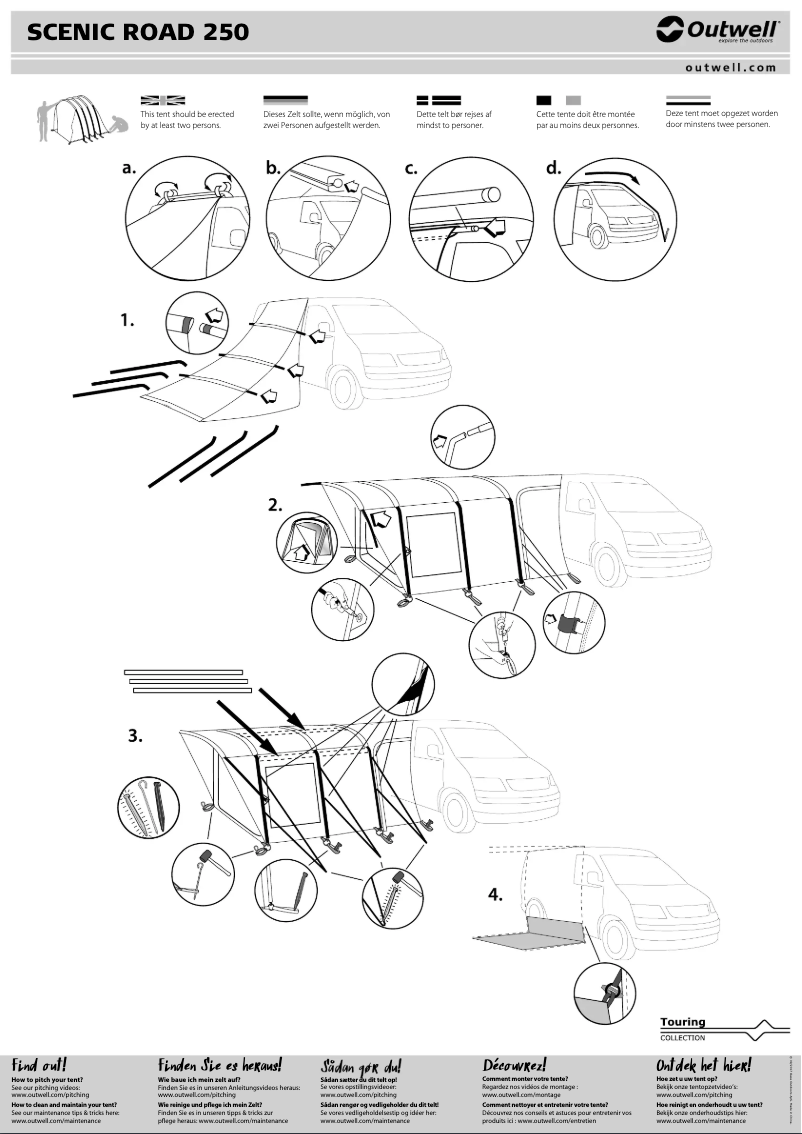 Page 1 of the manual User Manual Outwell Scenic Road 250