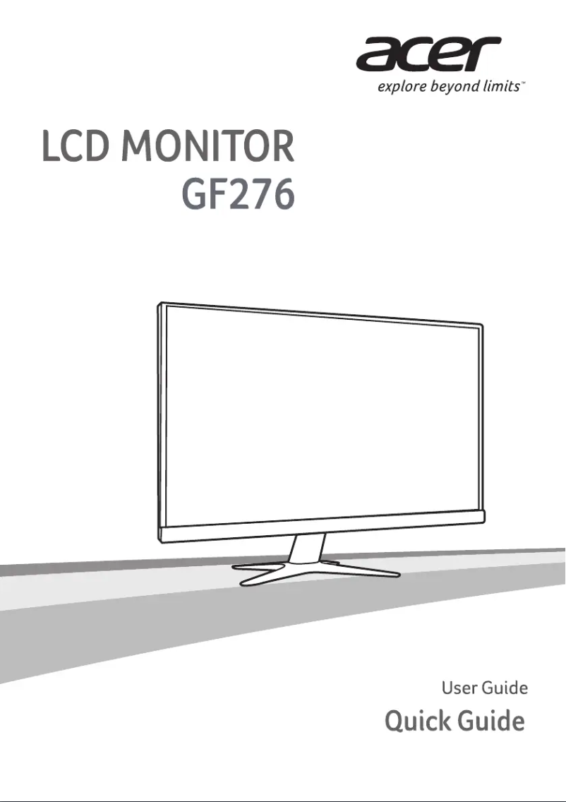 First page image of the manual for GF276A