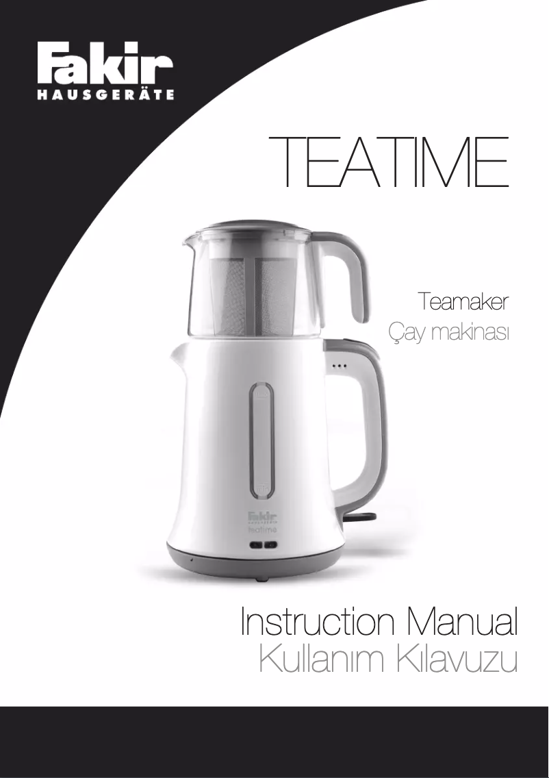 First page image of the manual for Teatime