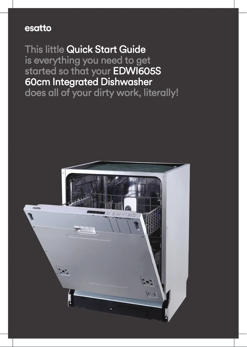 First page image of the manual for EDWI605S