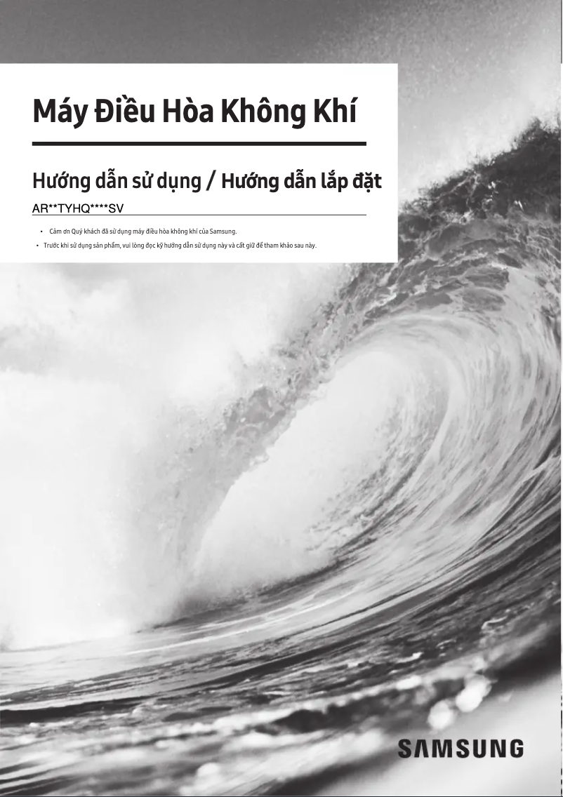 Page 1 of the manual User Manual Samsung AR18TYHQASIXSV