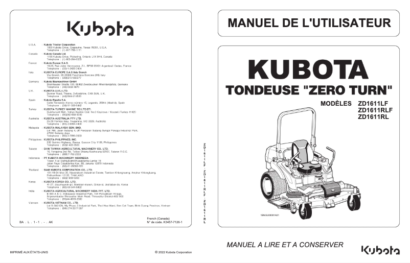 First page image of the manual for ZD1611LF