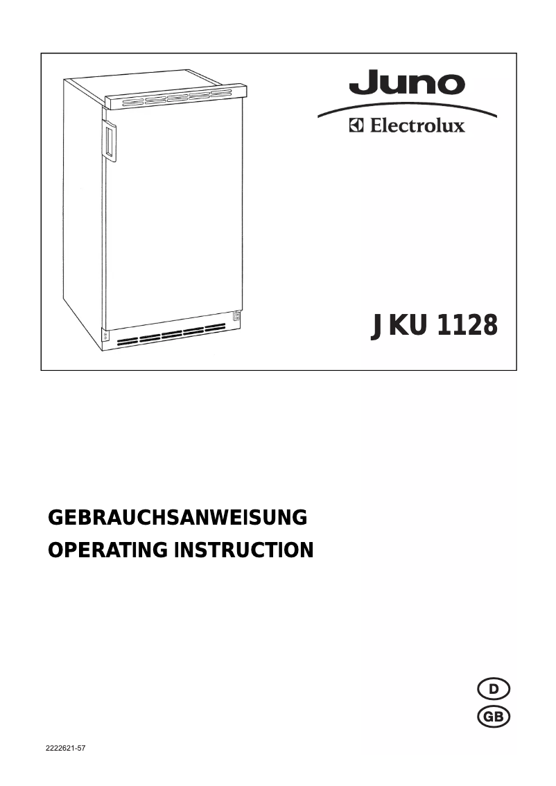 Page 1 of the manual User Manual Juno Electrolux JKU1128