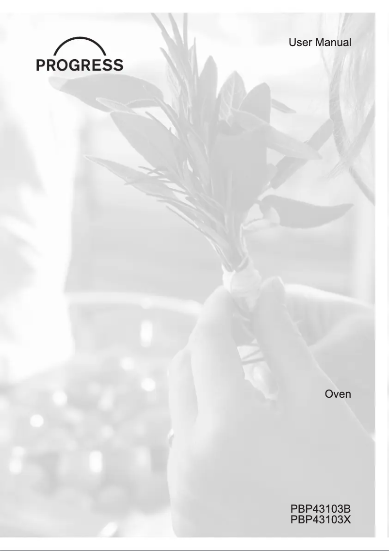 First page image of the manual for PBP43103X