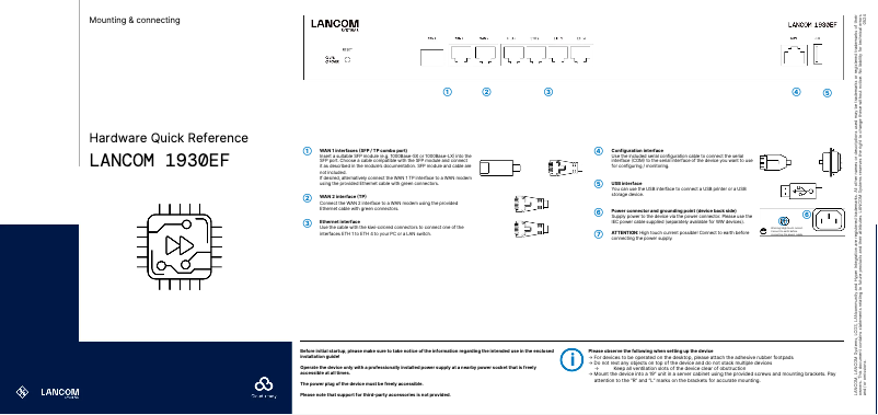 Image de la première page du manuel de l'appareil 1930EF