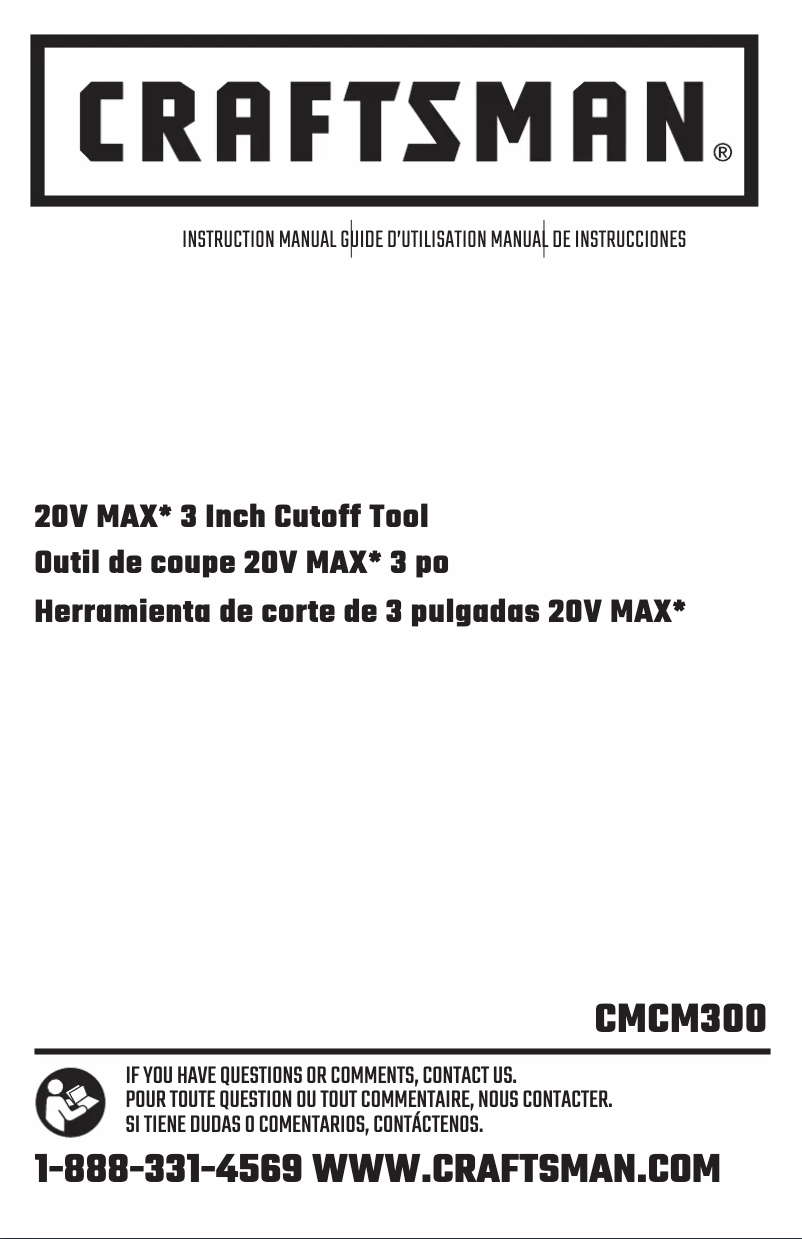 Page 1 of the manual User Manual Craftsman CMCM300