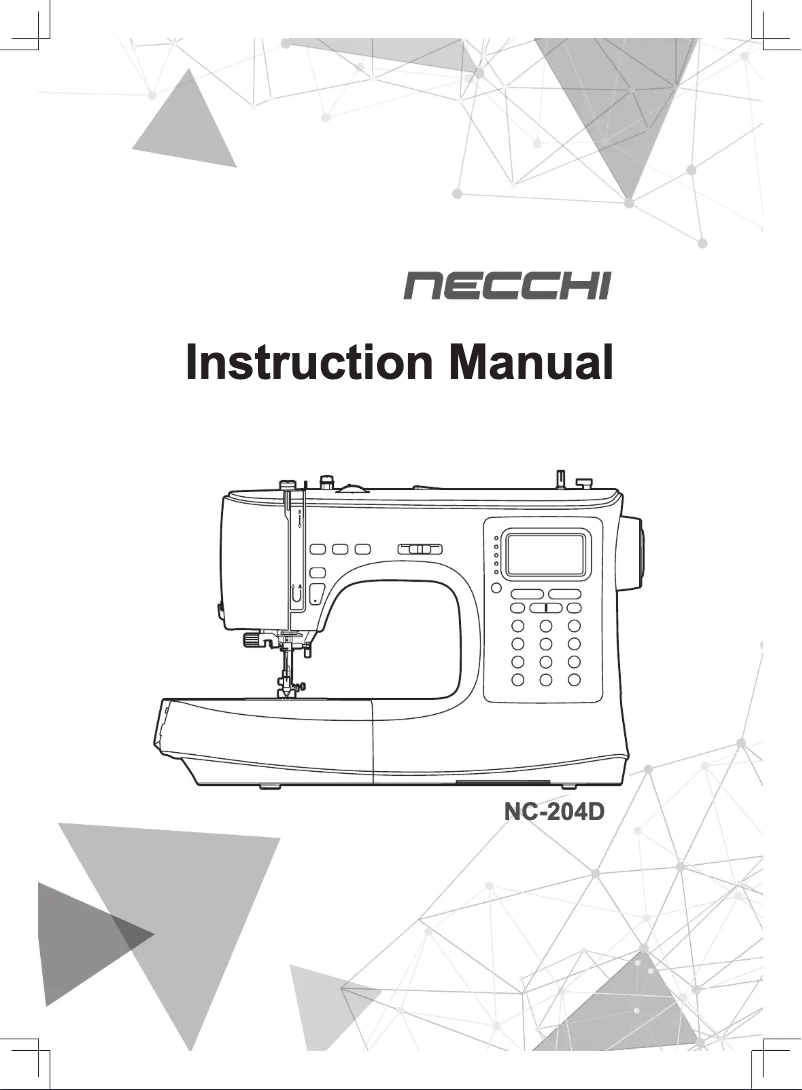 First page image of the manual for NC-204D