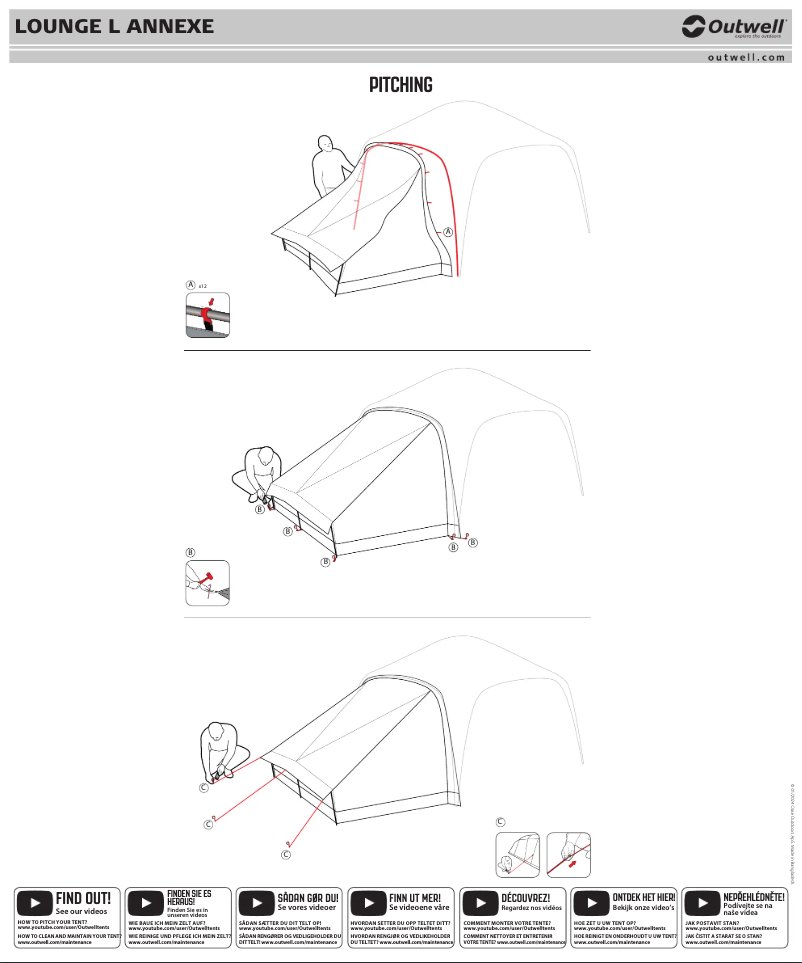 Page 1 of the manual User Manual Outwell Lounge L Annexe