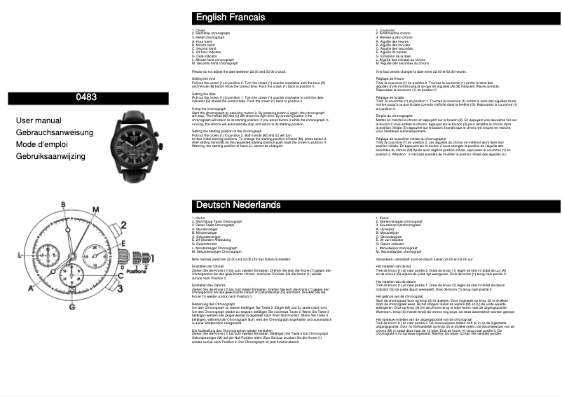 First page image of the manual for 0483