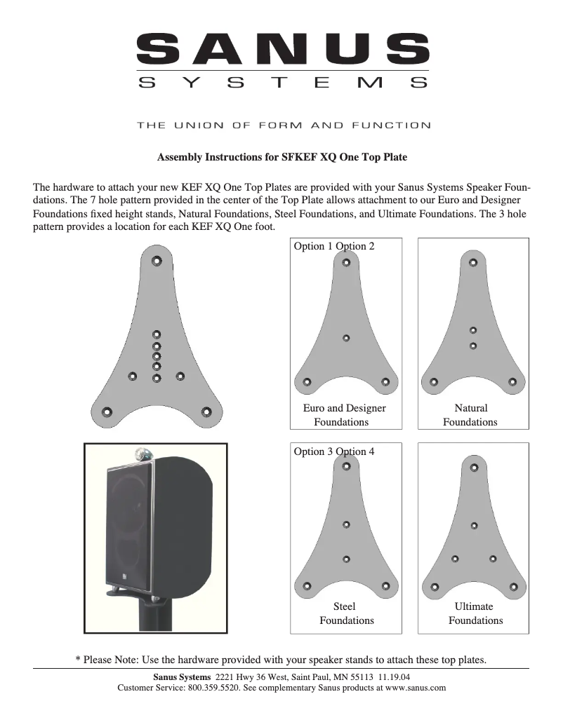 First page image of the manual for SFKEF