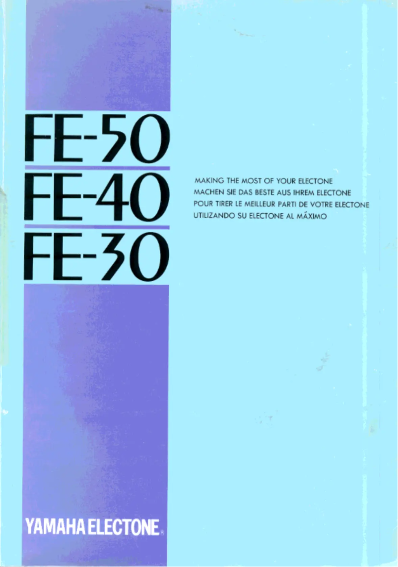 Page 1 of the manual User Manual Yamaha Electone FE-40