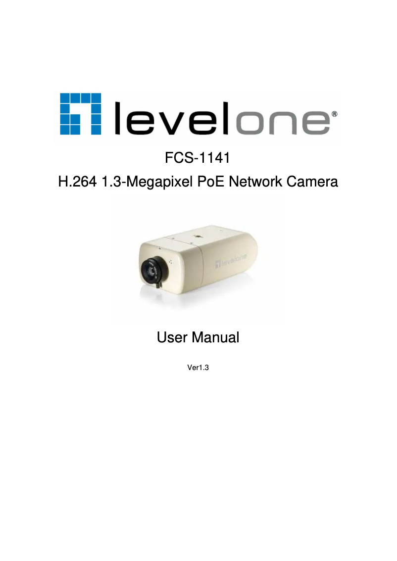 Page 1 de la notice Manuel utilisateur LevelOne FCS-1141