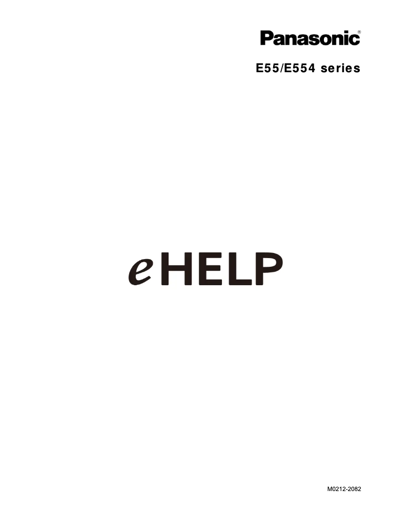 Page 1 of the manual User Manual Panasonic Viera TC-L60E55