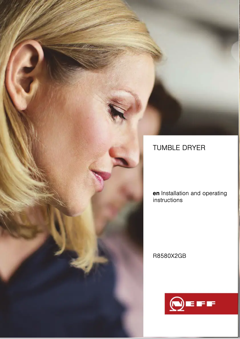 Page 1 of the manual Installation Guide Neff R8580X2GB