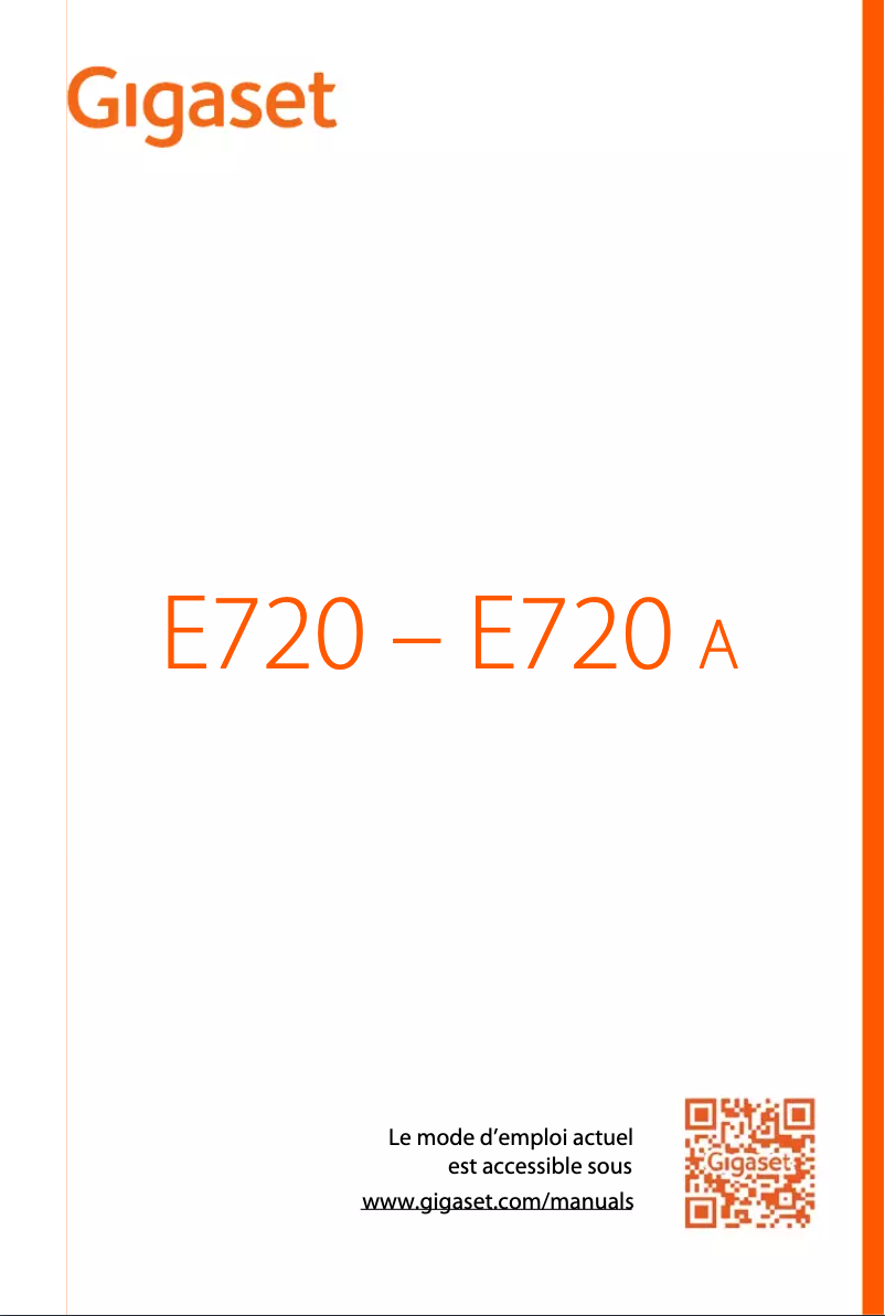 First page image of the manual for E720
