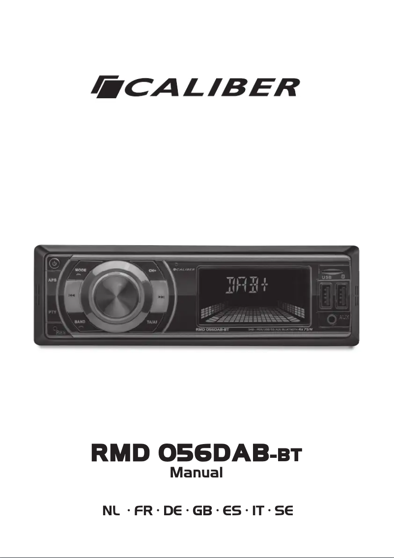 Page 1 of the manual User Manual Caliber RMD056DAB-BT
