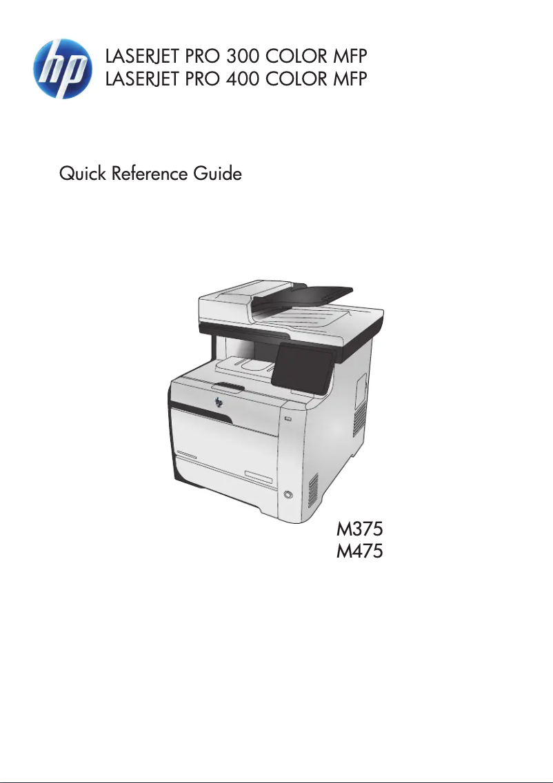 First page image of the manual for LaserJet M451nw