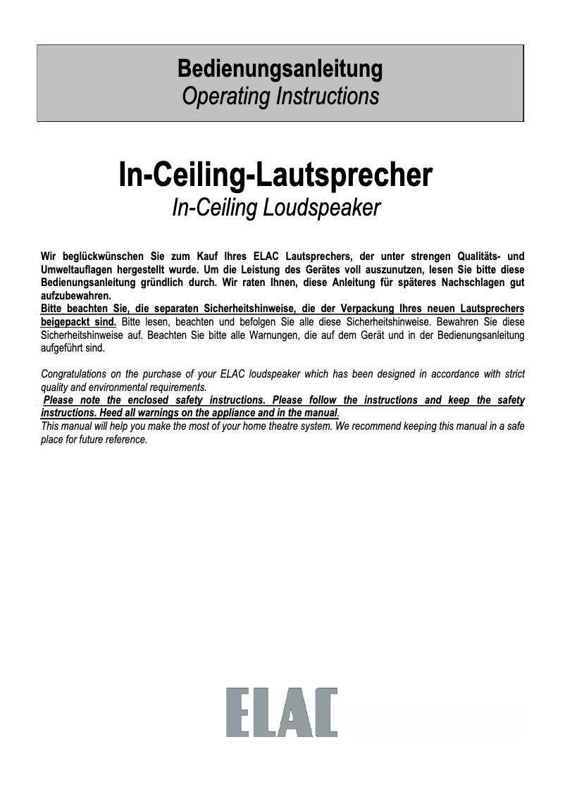 Image de la première page du manuel de l'appareil IC1010