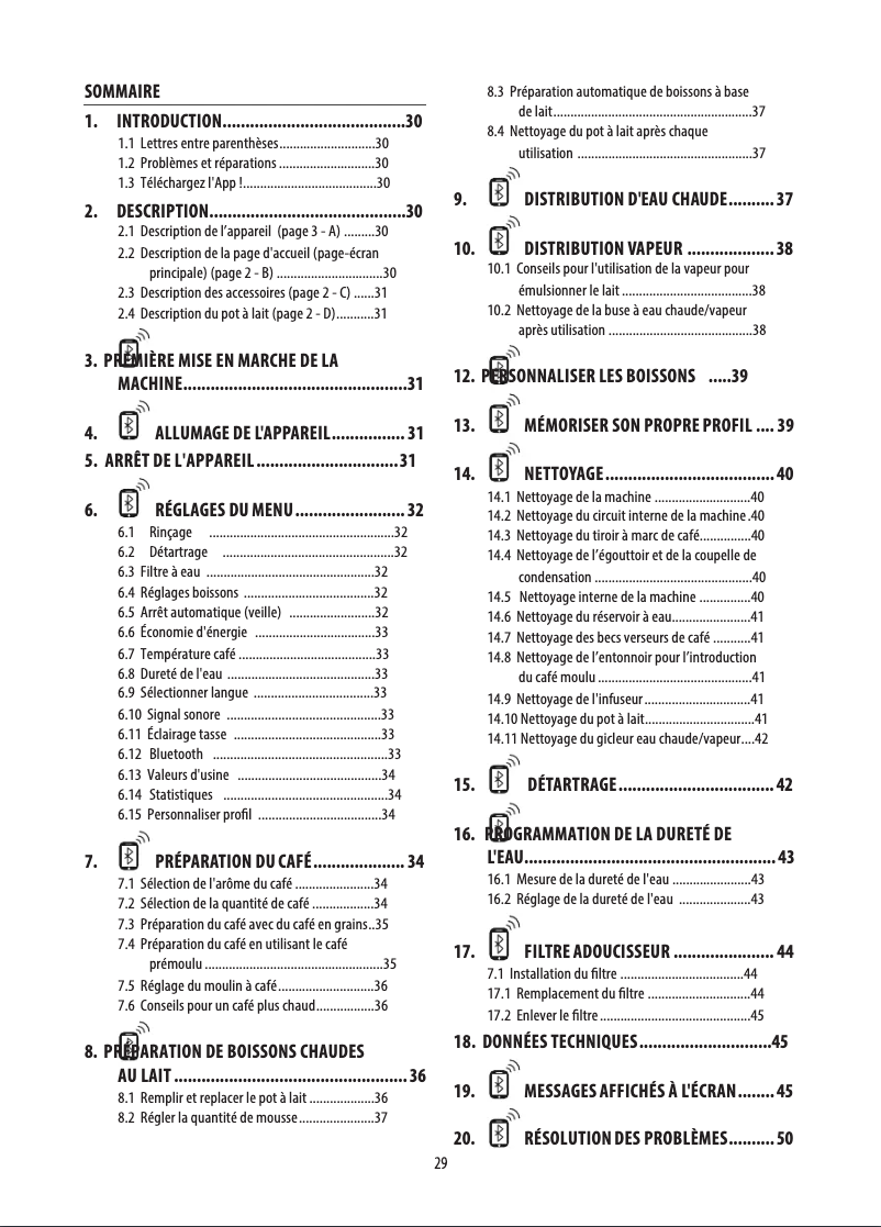 First page image of the manual for PrimaDonna Class ECAM 550.85.MS