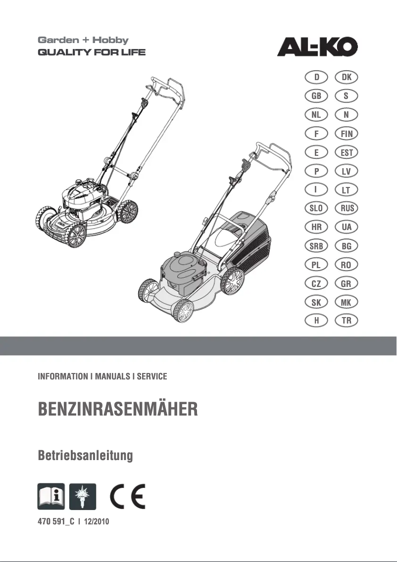 Page 1 of the manual User Manual AL-KO Comfort 46.0 SP-A Plus