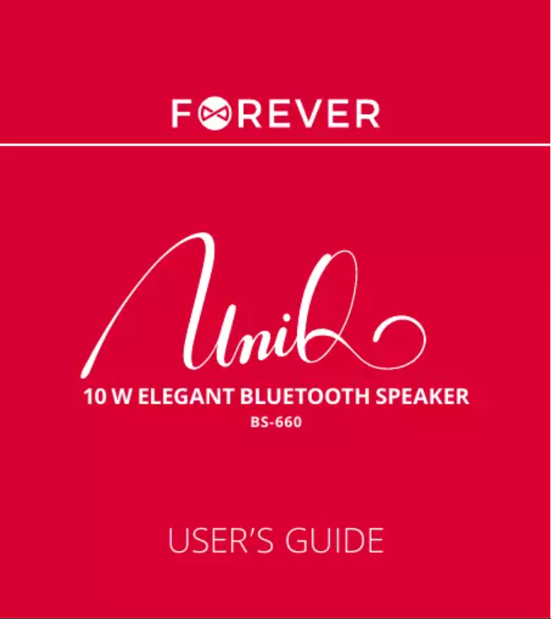 First page image of the manual for UNIQ BS-660