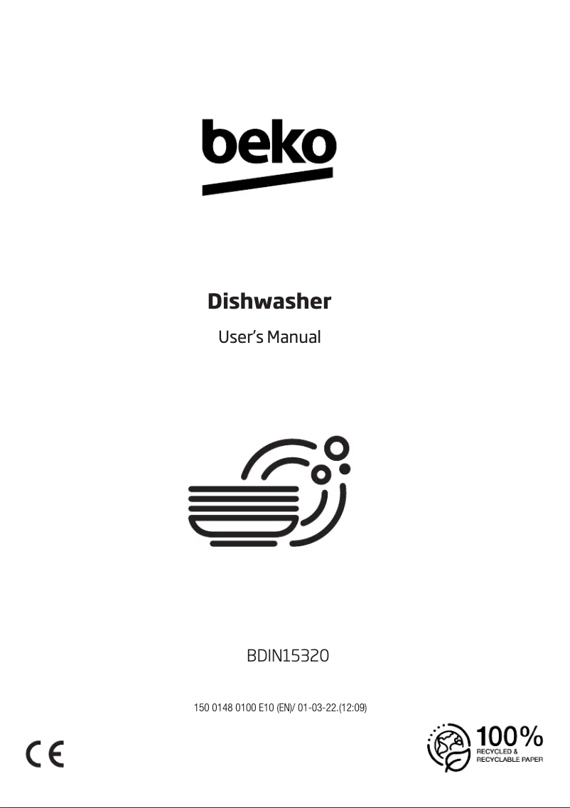 Page 1 of the manual User Manual Beko BDIN15320