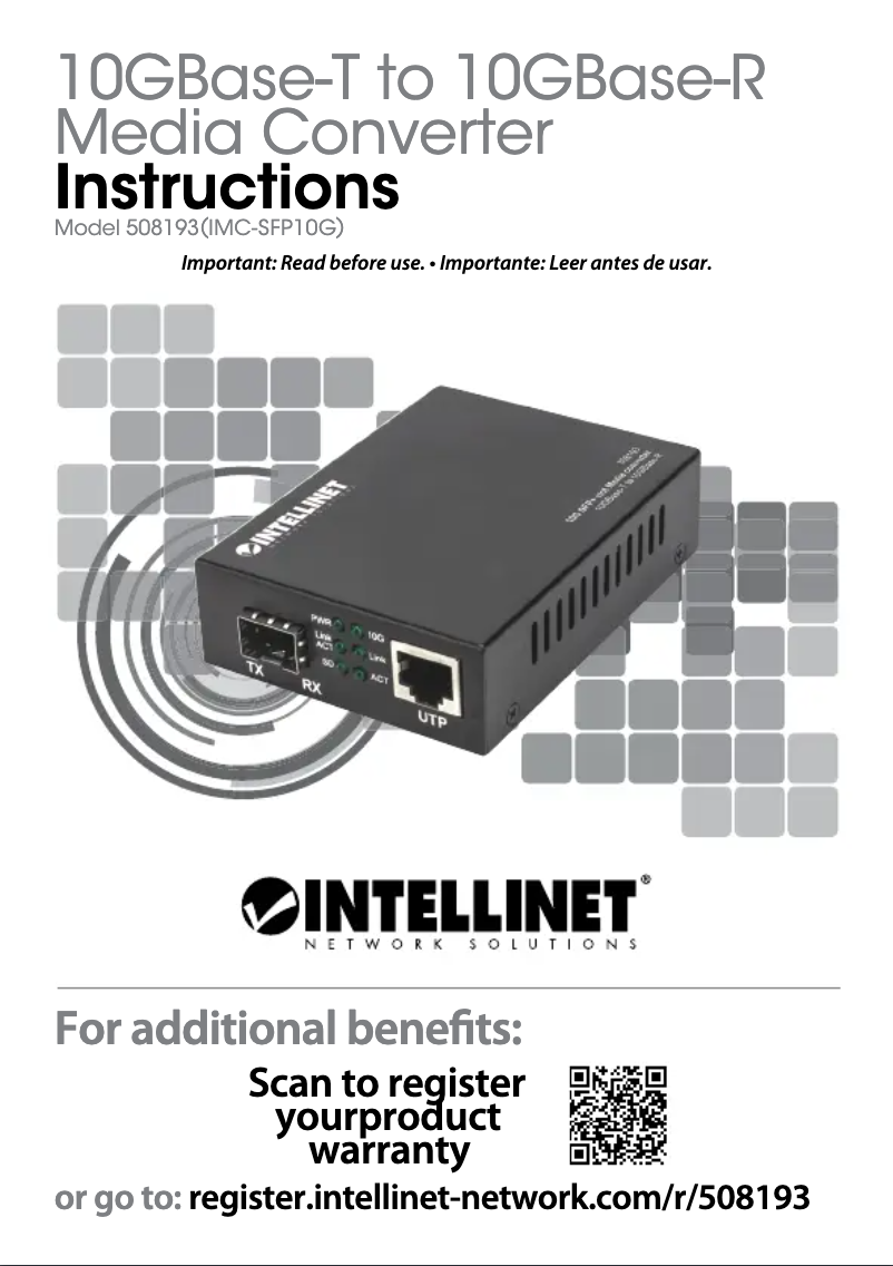 First page image of the manual for 508193