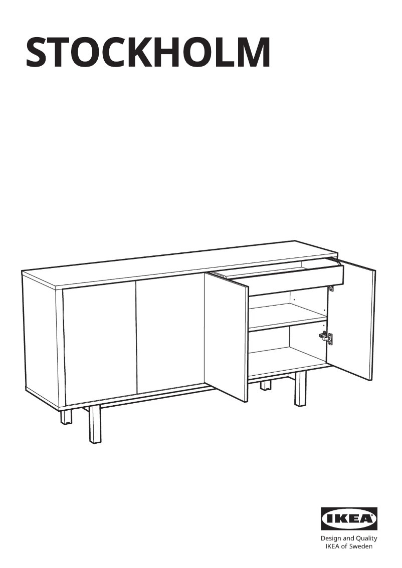 Page 1 of the manual User Manual Ikea STOCKHOLM 402.397.21