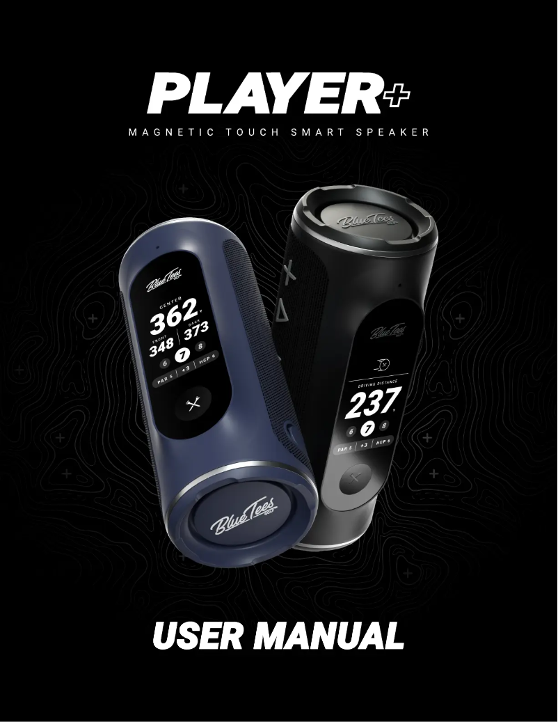 Page 1 de la notice Manuel utilisateur Blue Tees Player+