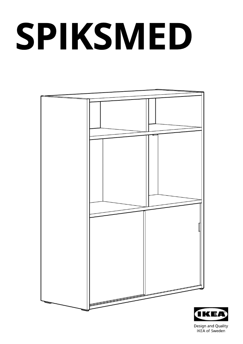 First page image of the manual for SPIKSMED 205.655.16