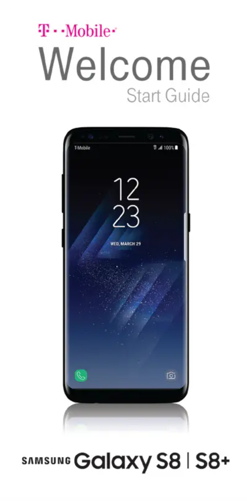 First page image of the manual for Galaxy S8+
