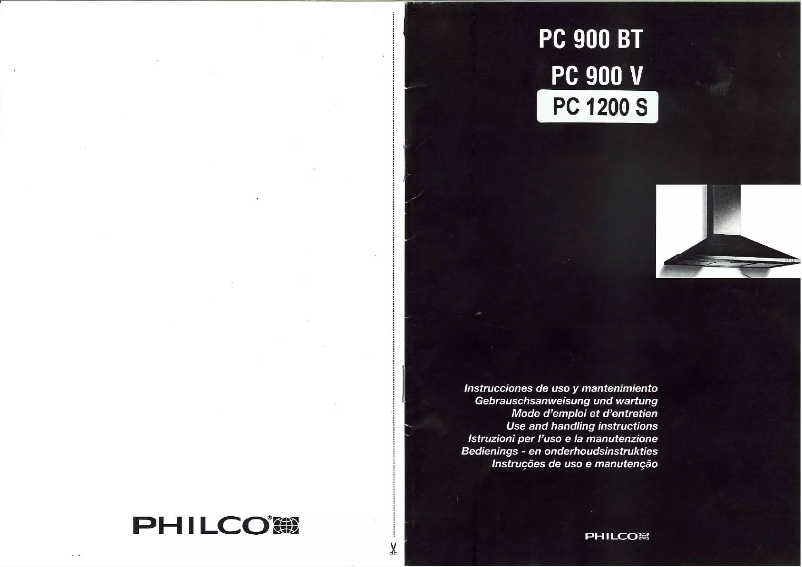 First page image of the manual for PC1200S