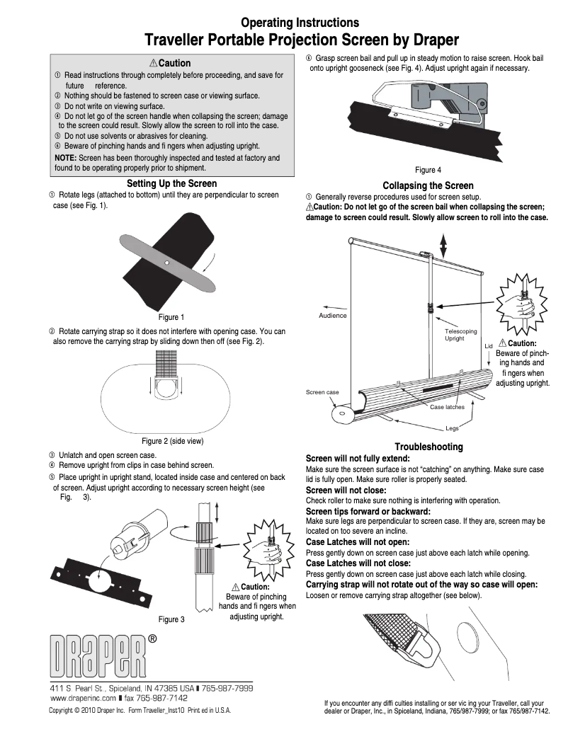 Page 1 of the manual User Manual Draper Traveller