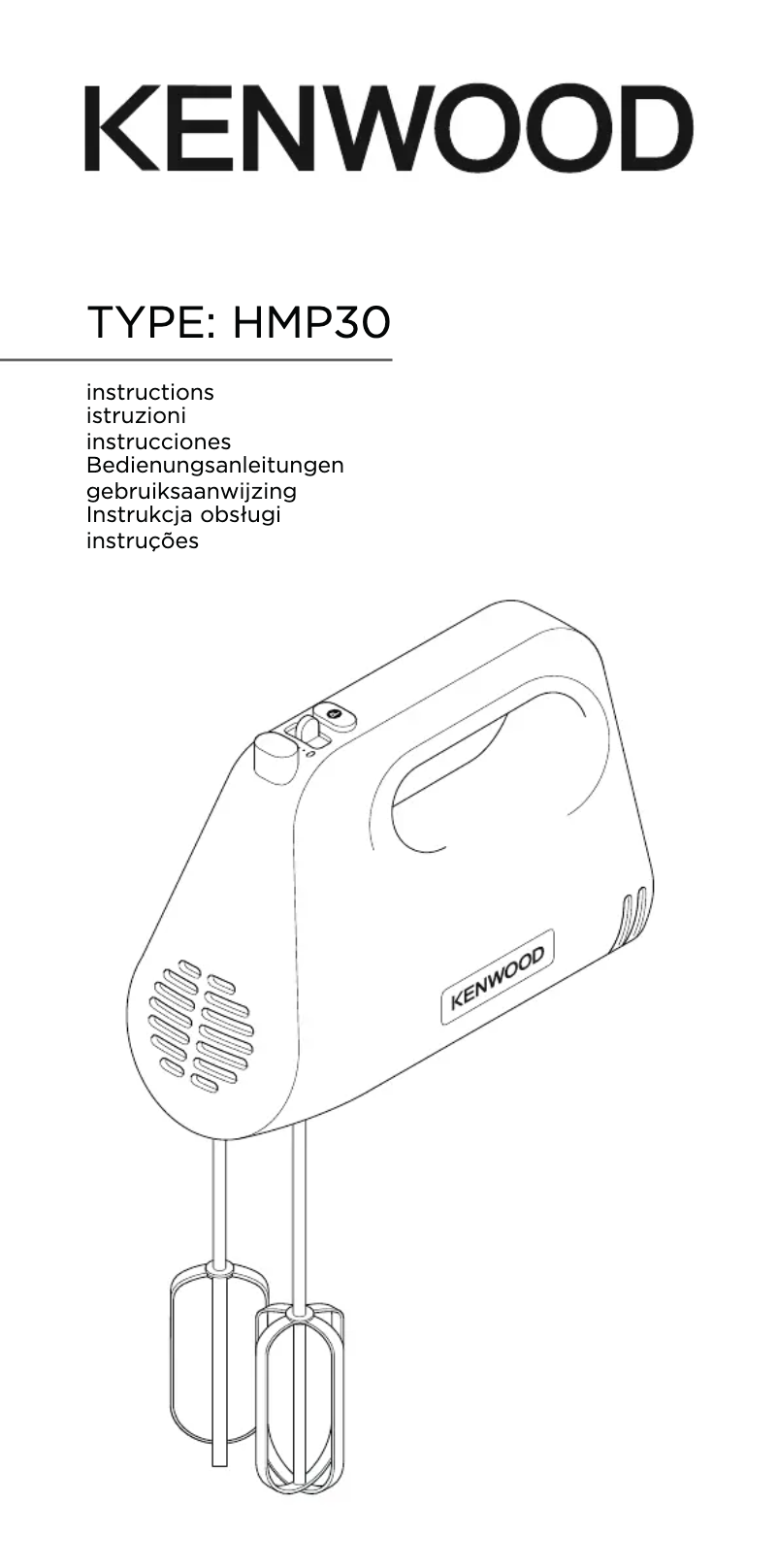 Page 1 of the manual User Manual Kenwood kMix HMP30