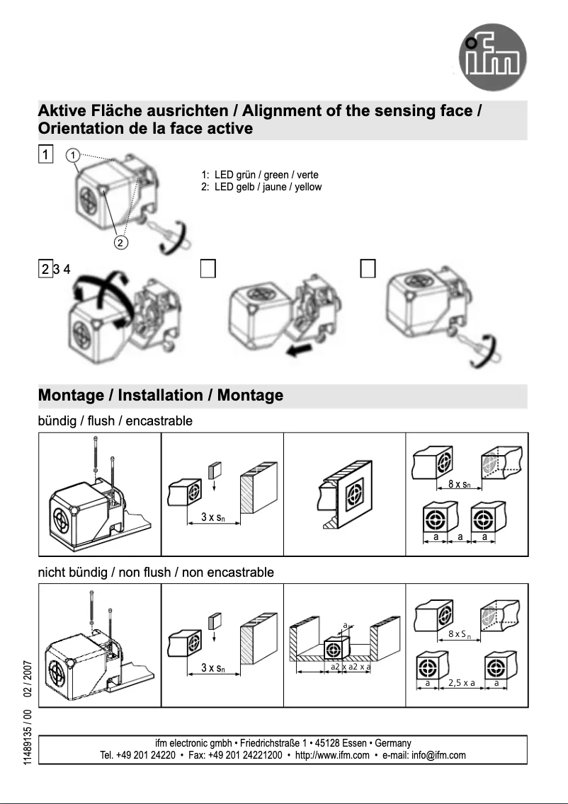 Page 1 of the manual User Manual IFM IM5173