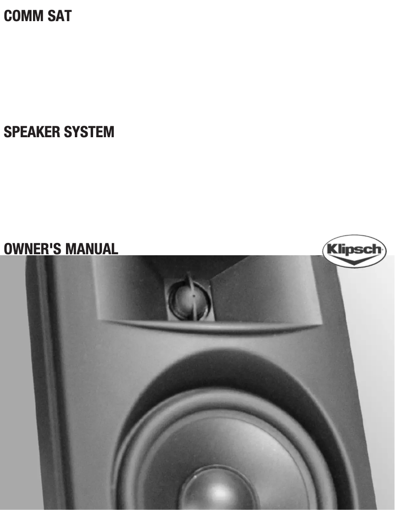 First page image of the manual for Comm Sat