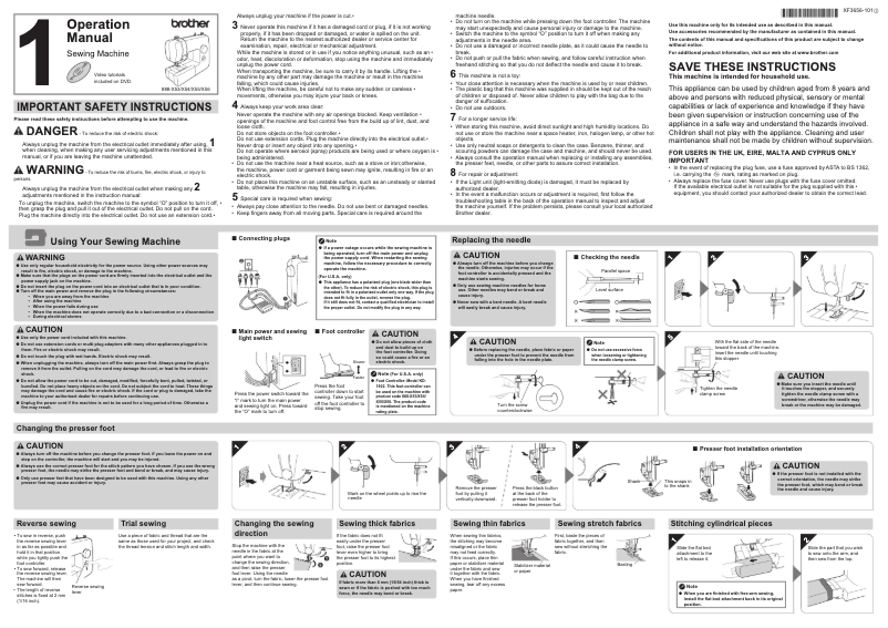 Page 1 of the manual User Manual Brother KD144