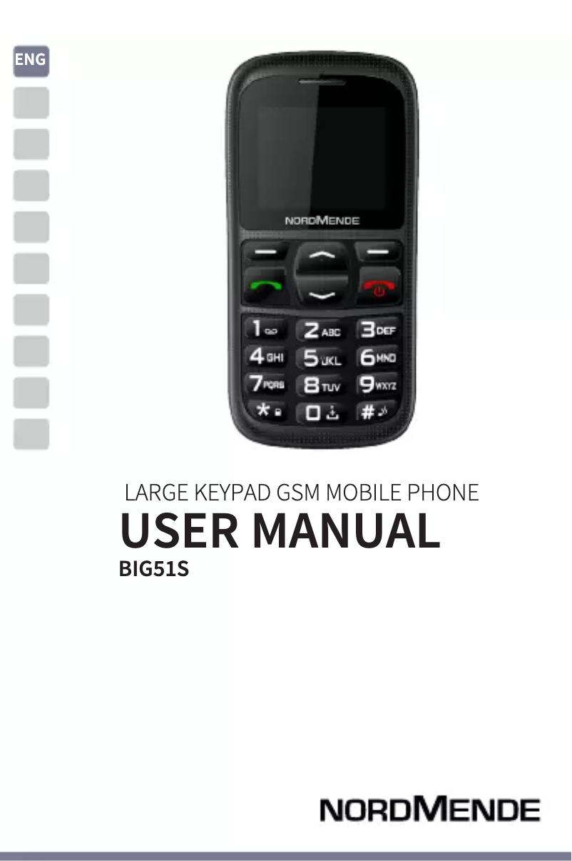 Page 1 of the manual User Manual Nordmende BIG51S