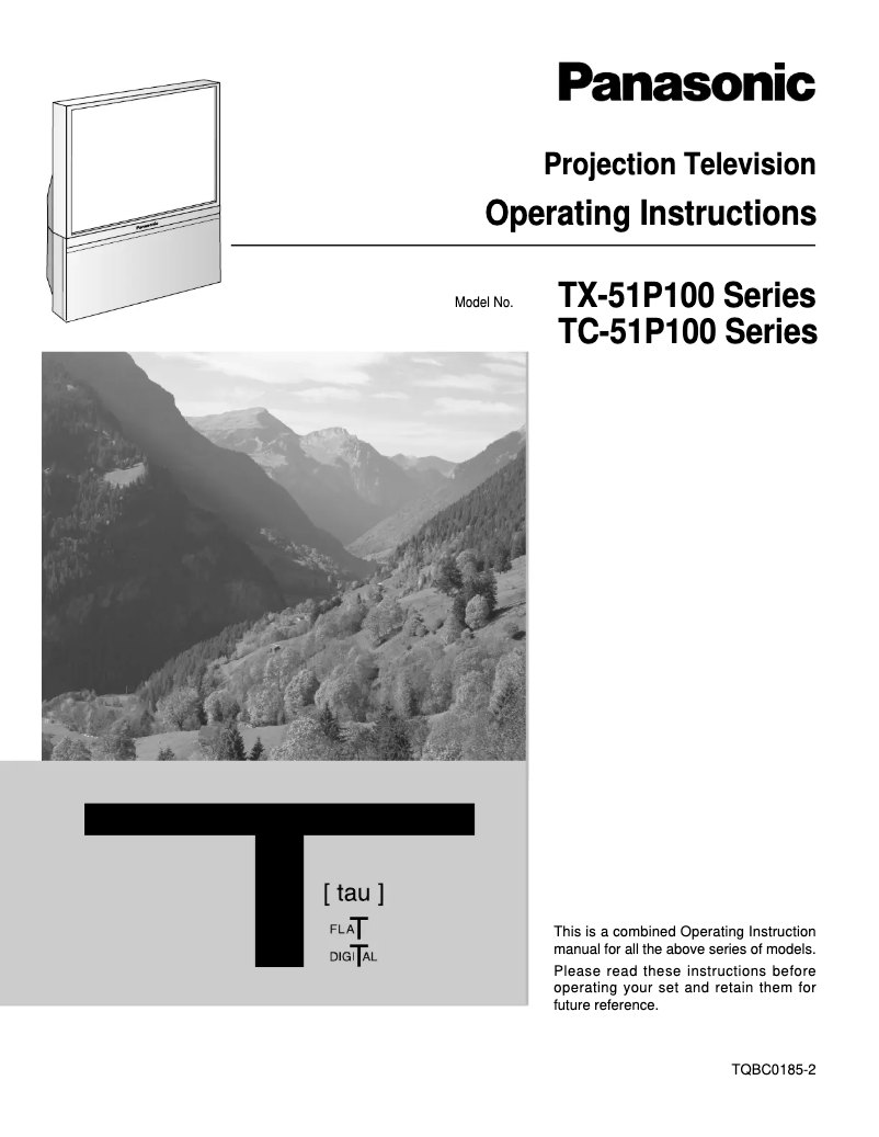 Page 1 of the manual User Manual Panasonic TC-51P100G