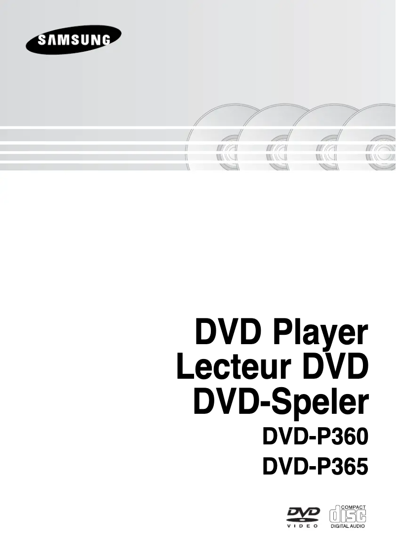 Page 1 of the manual User Manual Samsung DVD-P360K