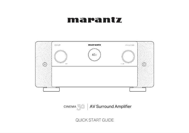 First page image of the manual for Cinema 30