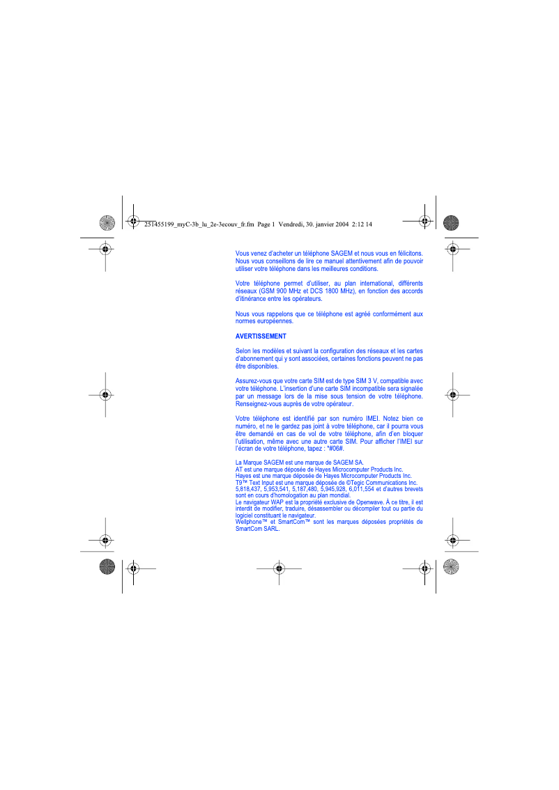 First page image of the manual for myC-3