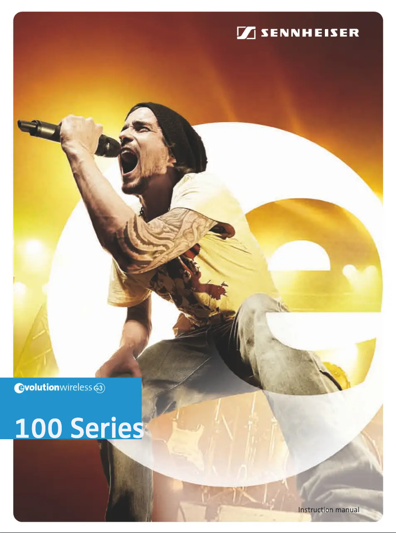 Page 1 of the manual Instruction Manual Sennheiser EW 152 G3