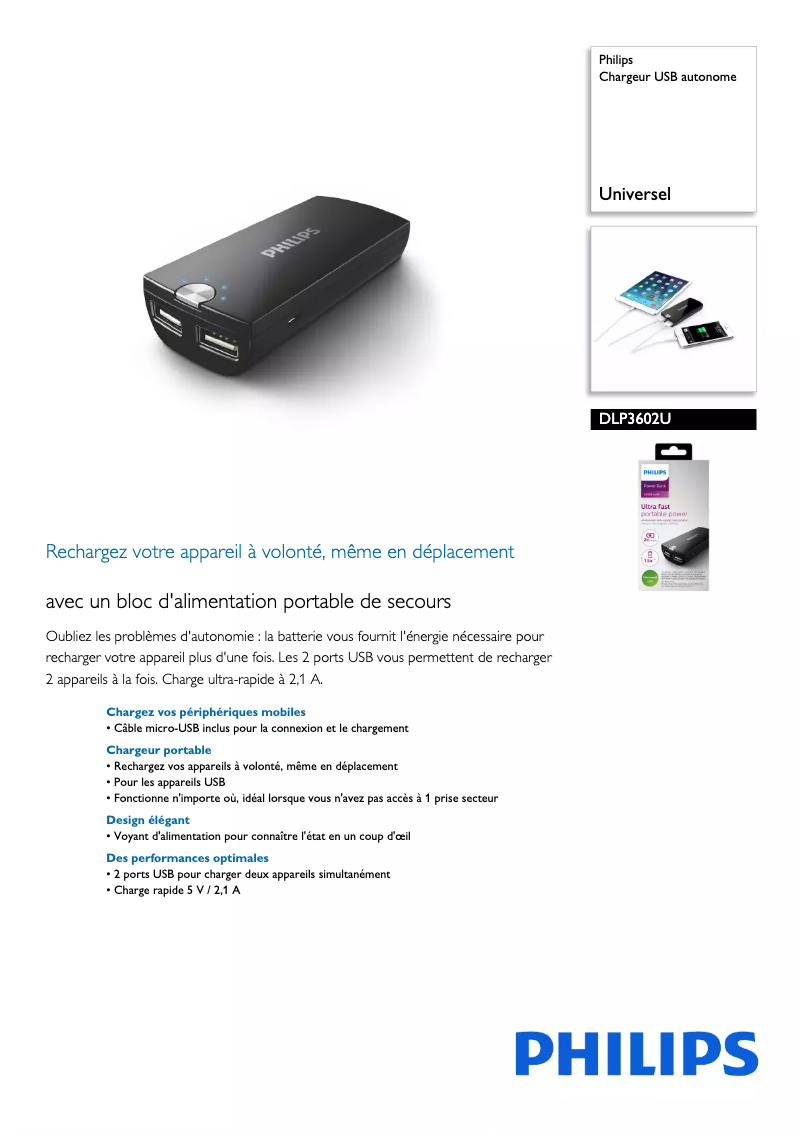 First page image of the manual for DLP3602U